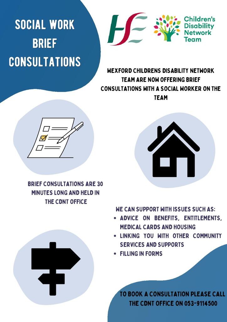 Social work brief consultation flyer